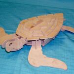 vector descargable para reproducir el diseño de una tortuga.   Utiliza tu máquina de corte CNC para la realización de este proyecto.