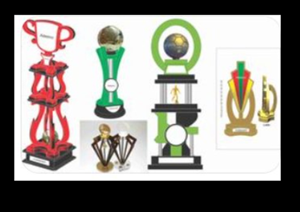 vector descargable para reproducir el diseño de un trofeo 3D.  Utiliza tu máquina de corte CNC para la realización de este proyecto.