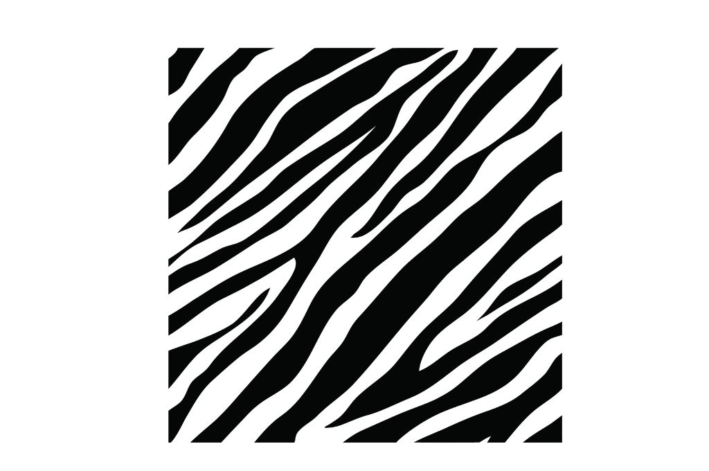 vector descargable para reproducir el diseño de un patrón animal print de cebra.    Utiliza tu máquina de corte CNC