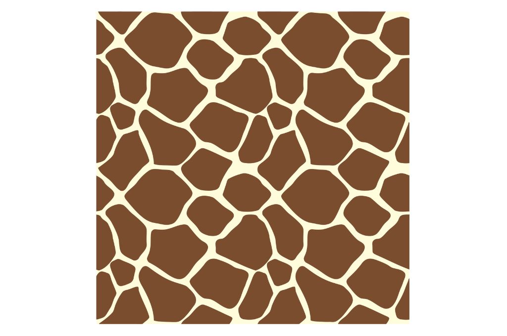 vector descargable para reproducir el diseño de un animal print de jirafa.    Utiliza tu máquina de corte CNC
