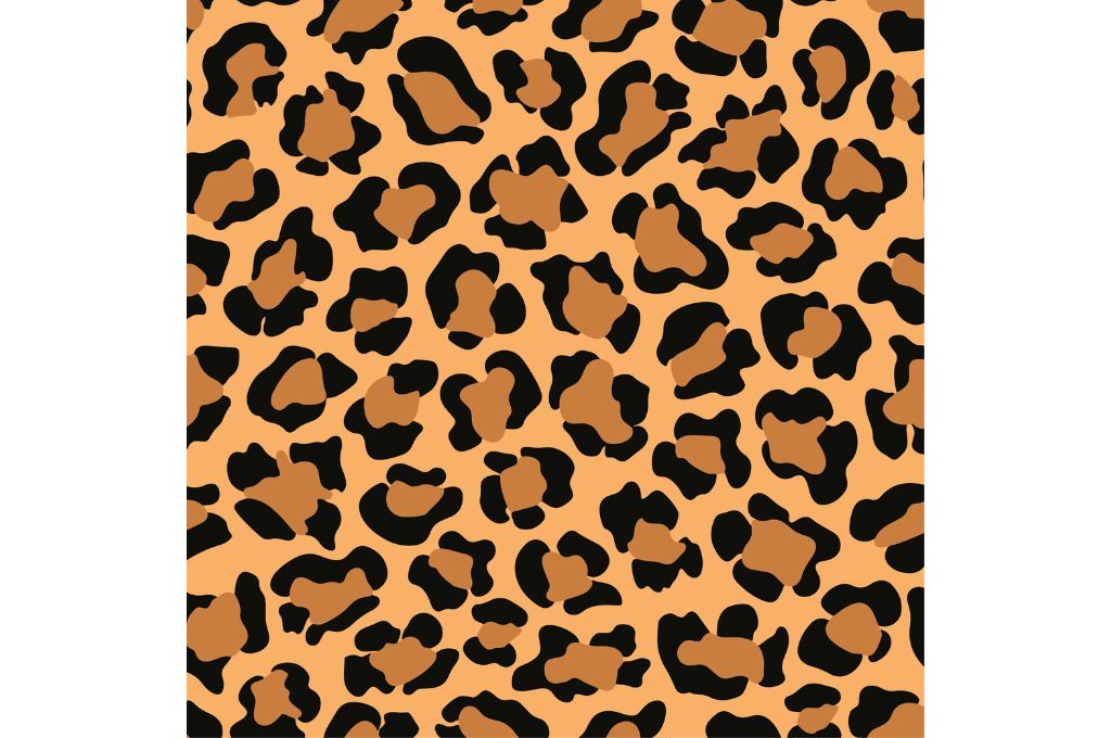 Animal print leopardo — vector para corte CNC