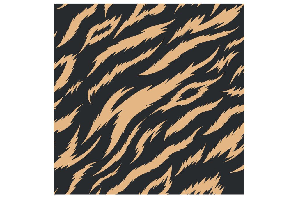 descargable para reproducir el diseño de un animal print de perro salvaje.   Utiliza tu máquina de corte CNC