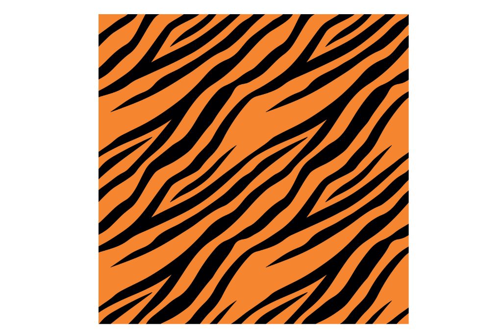 Animal print tigre — vector para corte CNC
