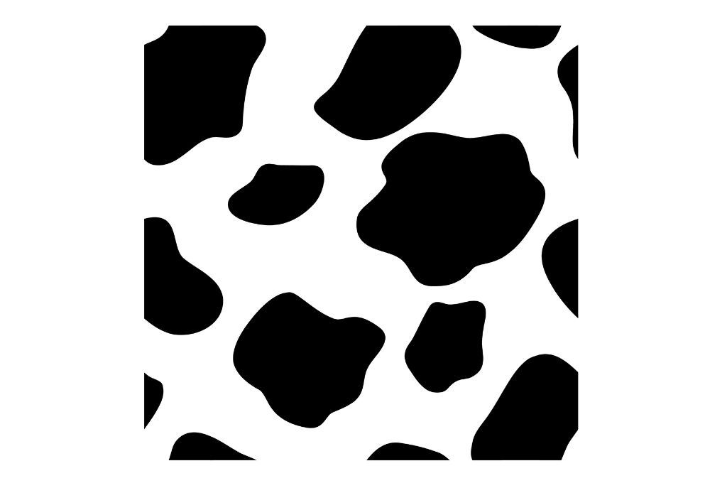 Animal print vaca — vector para corte CNC