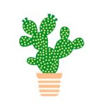 vector descargable para reproducir el diseño de un cactus.   Utiliza tu máquina de corte CNC