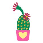vector descargable para reproducir el diseño de un cactus.  Utiliza tu máquina de corte CNC para la realización de este proyecto.