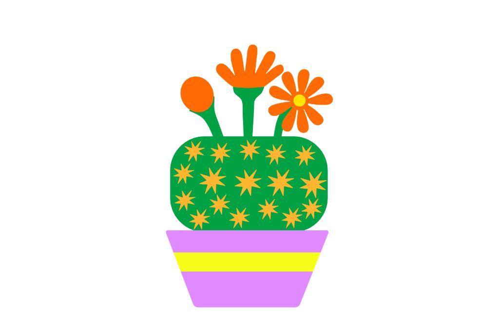 vector descargable para reproducir el diseño de un cactus   Utiliza tu máquina de corte CNC para la realización de este proyecto.