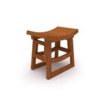 vector descargable para reproducir el diseño de un banquito.  Utiliza tu máquina de corte CNC