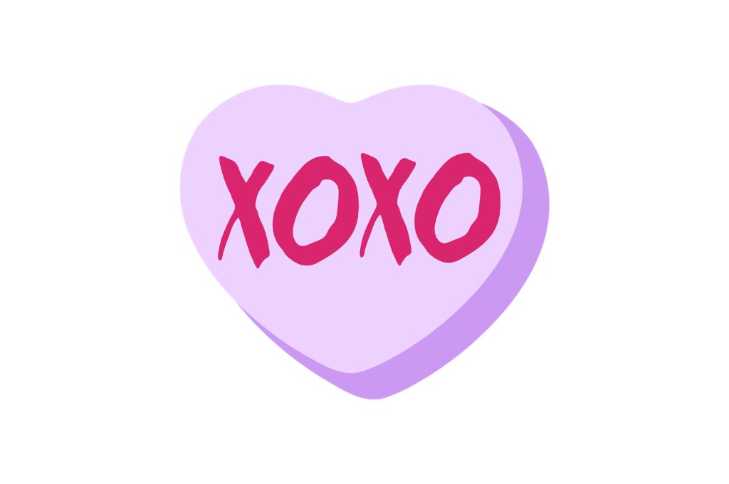 vector descargable para reproducir el diseño de las letras XOXO.  Utiliza tu máquina de corte CNC para la realización de este proyecto.