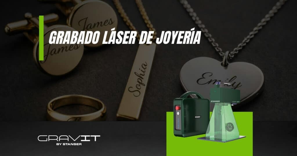 Grabado láser de joyería en metales preciosos con Gravit