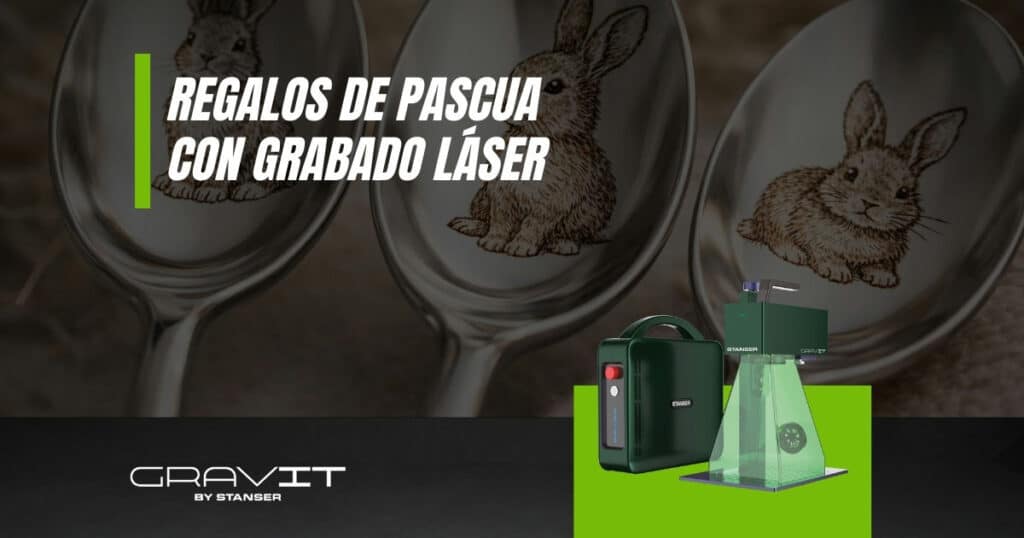 Regalos de Pascua con grabado láser en metal usando Gravit