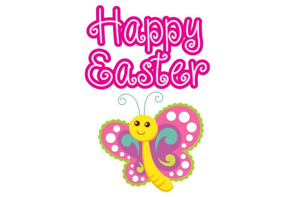 Happy easter mariposa