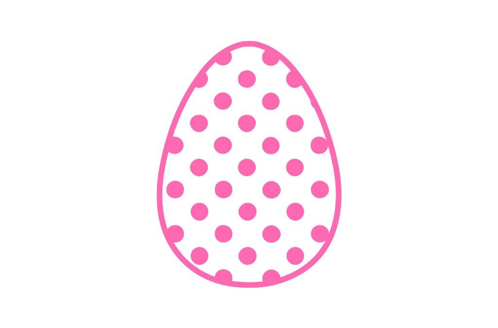 Huevo de pascua rosa