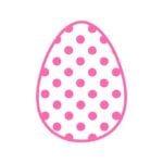 vector descargable para reproducir el diseño de un huevo de pascua rosa.   Utiliza tu máquina de corte CNC para la realización de este proyecto.