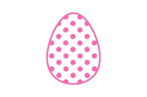 Huevo de pascua rosa