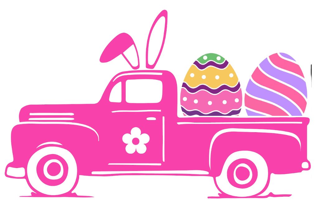 vector descargable para reproducir el diseño de un carrito huevo de pascua.  Utiliza tu máquina de corte CNC para la realización de este proyecto.