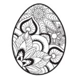 vector descargable para reproducir el diseño de un huevo mandala.   Utiliza tu máquina de corte CNC