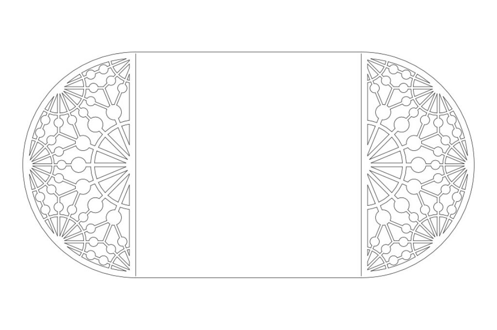 vector descargable para reproducir el diseño de Tarjetas tipo puertas Mandalas  Utiliza tu máquina de corte CNC