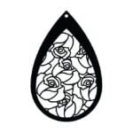 Aretes Vitral flores - Vector descarganle para corte CNC y grabado laser gratis | Stanser