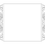 vector descargable para reproducir el diseño de Tarjeta tipo puerta flores  Utiliza tu máquina de corte CNC