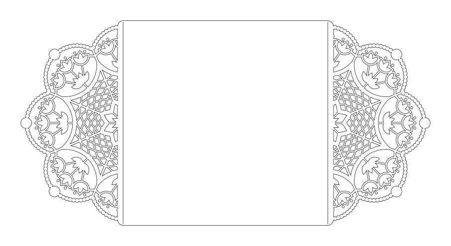 Tarjeta tipo puerta flores