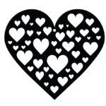 vector descargable para reproducir el diseño de Aretes de corazon  Utiliza tu máquina de corte CNC