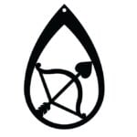 vector descargable para reproducir el diseño de Aretes arco  Utiliza tu máquina de corte CNC