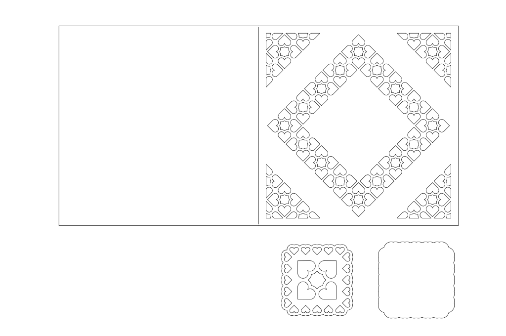 vector descargable para reproducir el diseño de un Mantel individual  Utiliza tu máquina de corte CNC