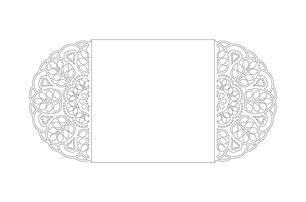 Tarjeta tipo puertas relieve flor y hoja