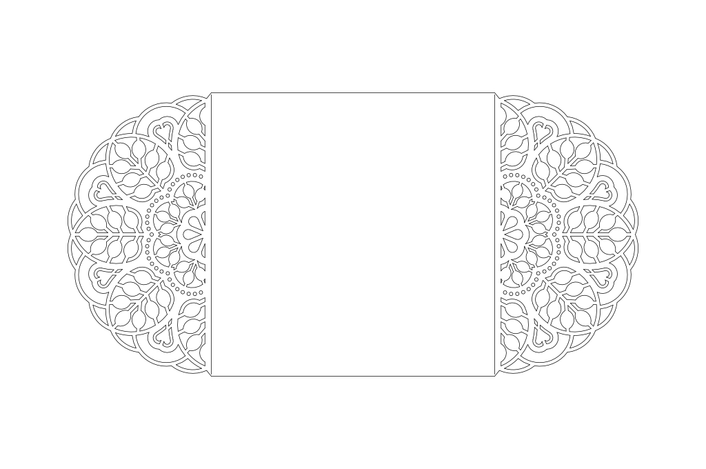 vector descargable para reproducir el diseño de Tarjeta tipo puertas relieve flor y hoja  Utiliza tu máquina de corte CNC