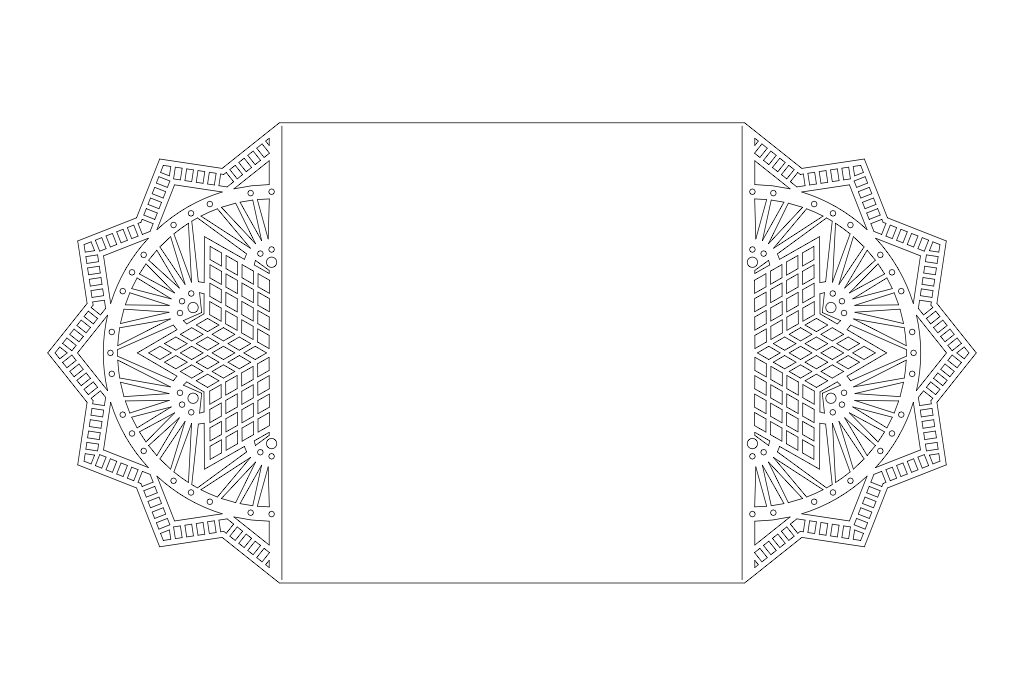 Tarjetas tipo puertas Mandala