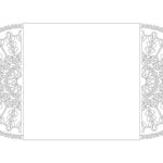 vector descargable para reproducir el diseño de Tarjetas tipo puertas flores  Utiliza tu máquina de corte CNC