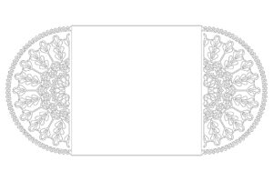 Tarjetas tipo puertas Flores