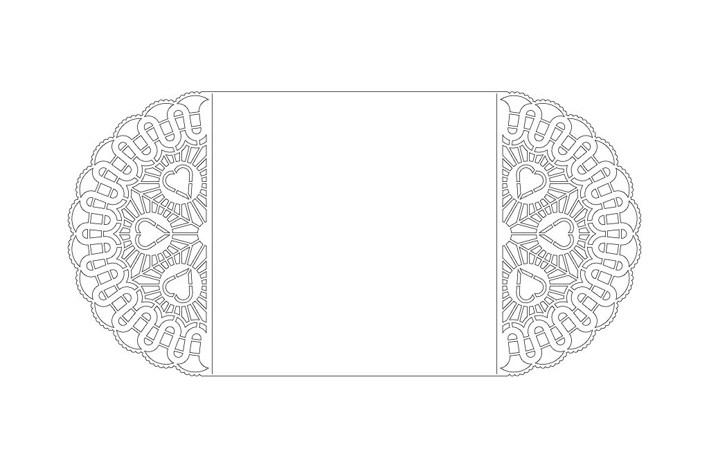 Tarjetas tipo puertas 3 corazones