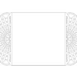 vector descargable para reproducir el diseño de Tarjetas tipo puertas Destello  Utiliza tu máquina de corte CNC