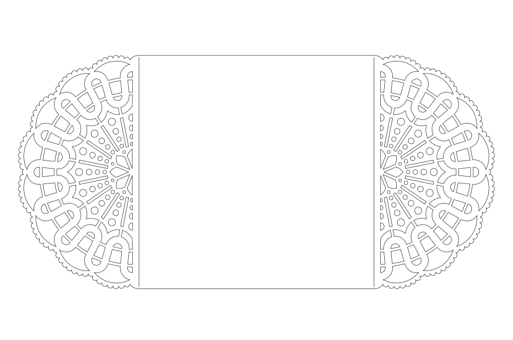 vector descargable para reproducir el diseño de Tarjetas tipo puertas Destello  Utiliza tu máquina de corte CNC