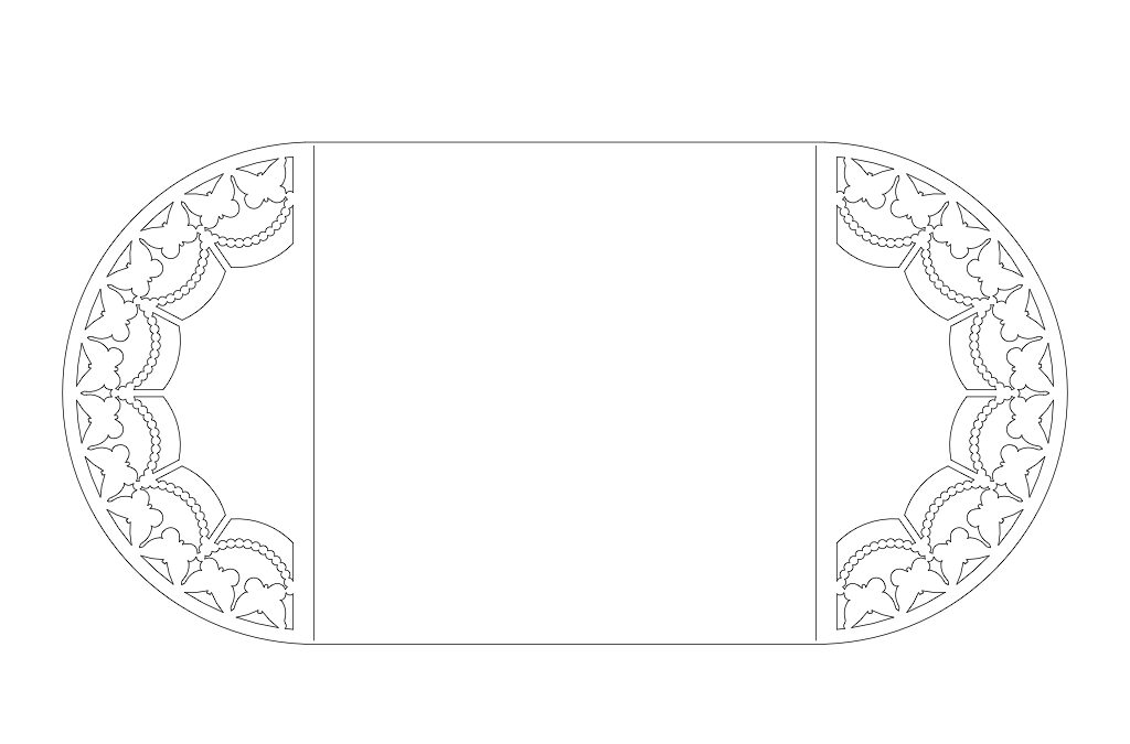 Tarjeta tipo puerta Mariposa