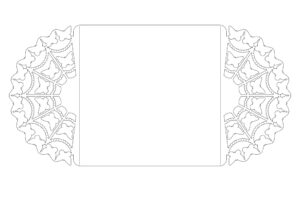 Tarjeta tipo puertas Relieve Mariposa