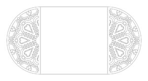 Tarjetas tipo puertas Corazón con Corona