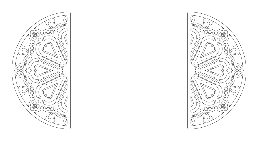 Tarjetas tipo puertas Corazón con Corona