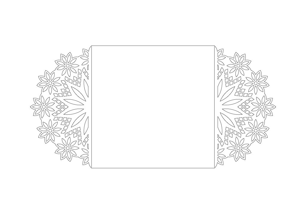 Tarjetas tipo puertas Relieve Flor