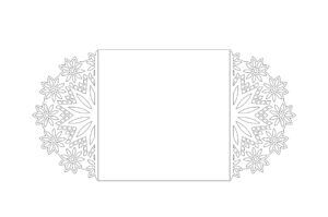 Tarjetas tipo puertas Relieve Flor