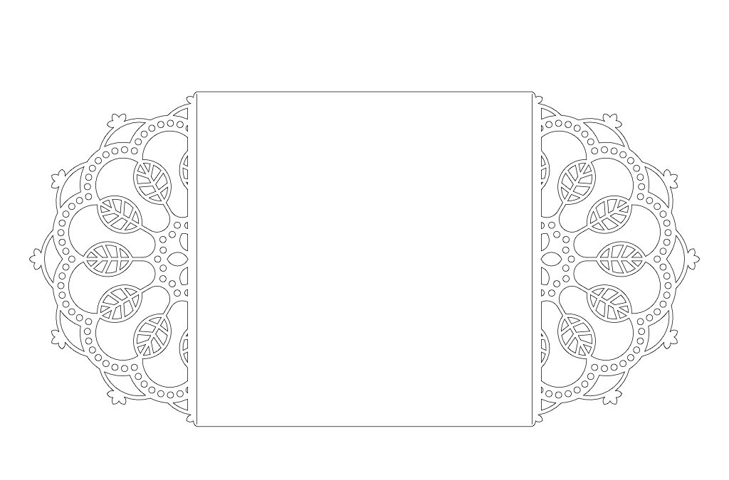 Tarjetas tipo puertas Hojas Ovaladas