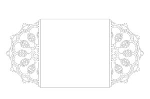 Tarjetas tipo puertas Hojas Ovaladas
