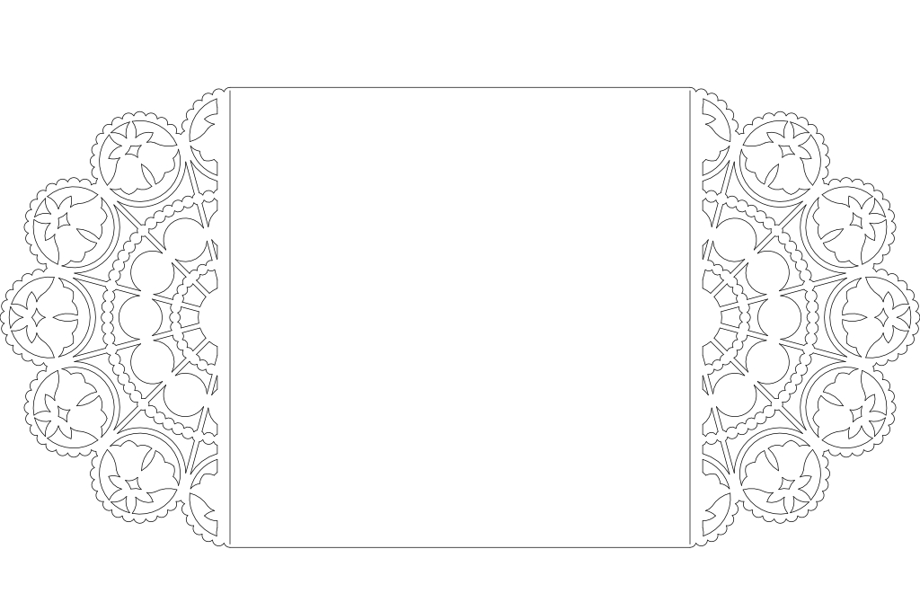 vector descargable para reproducir el diseño de Tarjetas tipo puertas Campanas  Utiliza tu máquina de corte CNC