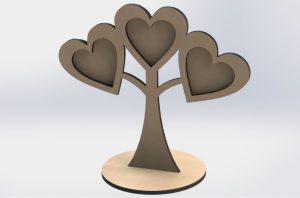 Árbol de corazones 3 fotos