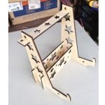 vector descargable para reproducir el diseño de una base para guitarra.  Utiliza tu máquina de corte CNC