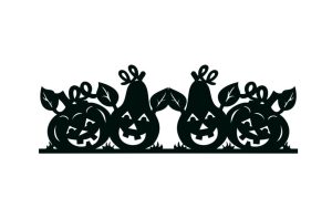 Borde calabazas de halloween