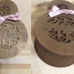 vector descargable para reproducir el diseño de una caja del 8 marzo.  Utiliza tu máquina de corte CNC para la realización de este proyecto.