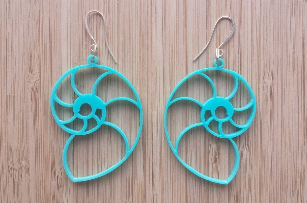 Aretes de caracol — vector para corte CNC